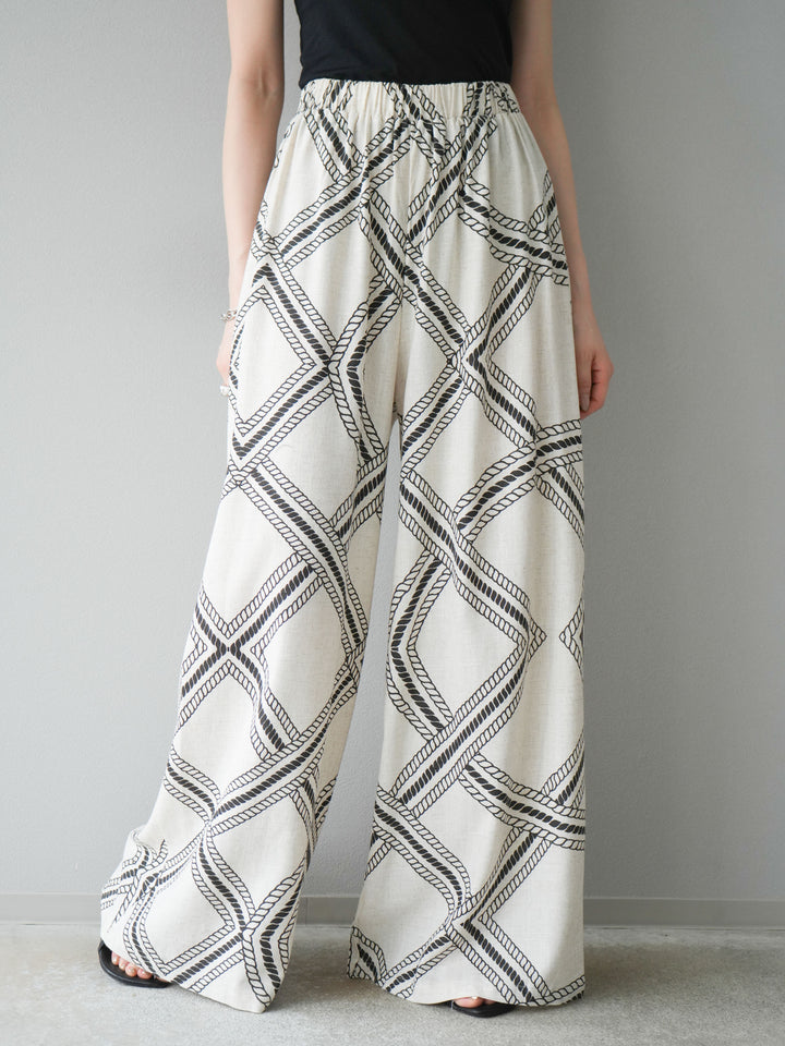 [訂位] 麻繩休閒褲/象牙白