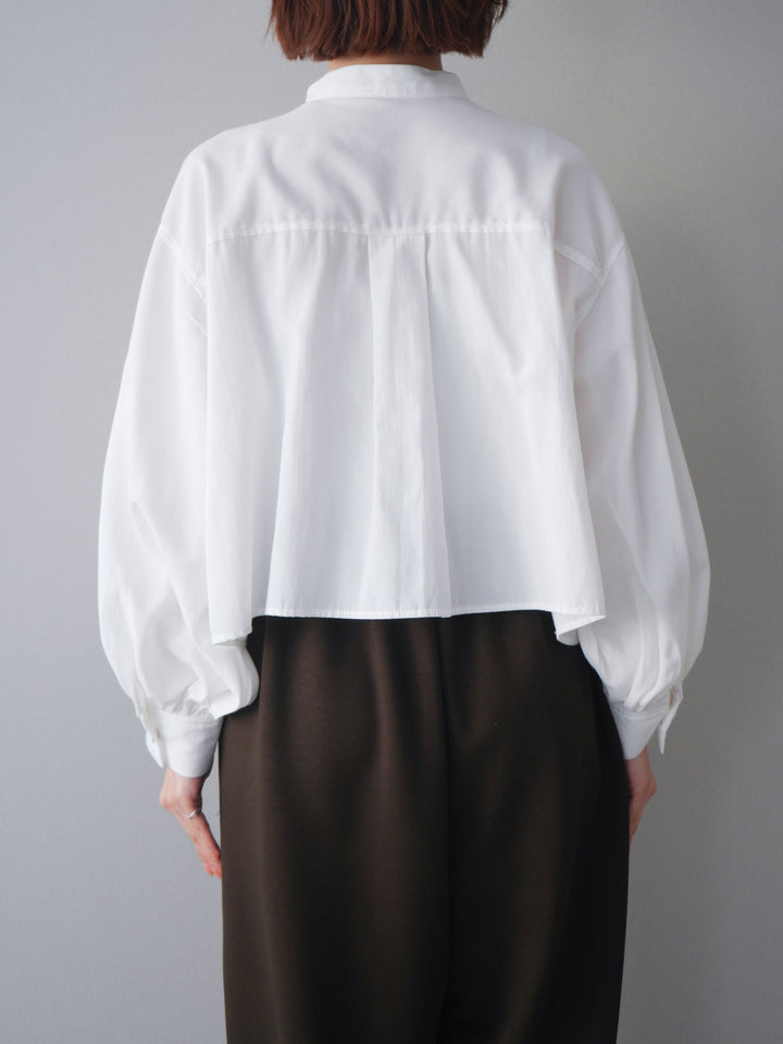 [予約]ラッフルフレアショートブラウス/offwhite