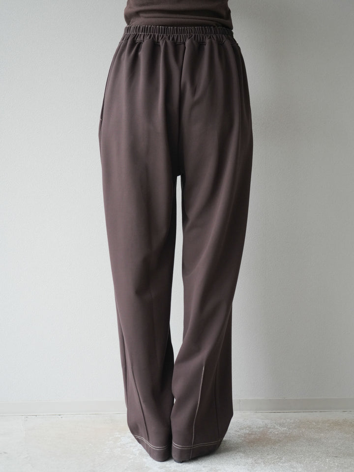 [予約]ステッチポンチライクパンツ/ブラウン