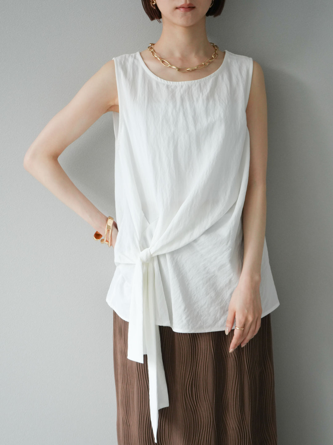 [SET] 前包式無袖上衣 + 前包式無袖上衣 (2 套)