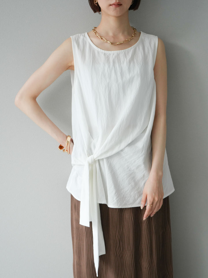 [SET] 前裹式無袖上衣 + 可選飾品套裝（2 套）