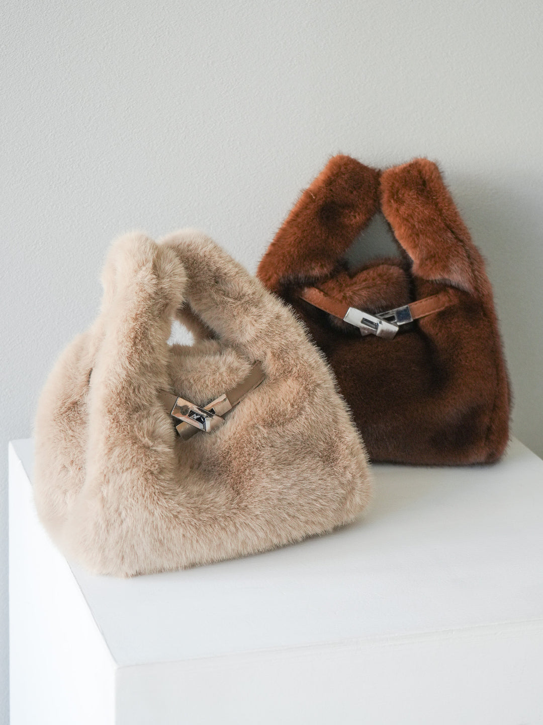 [予約]ベルトデザインファートートBAG/brown