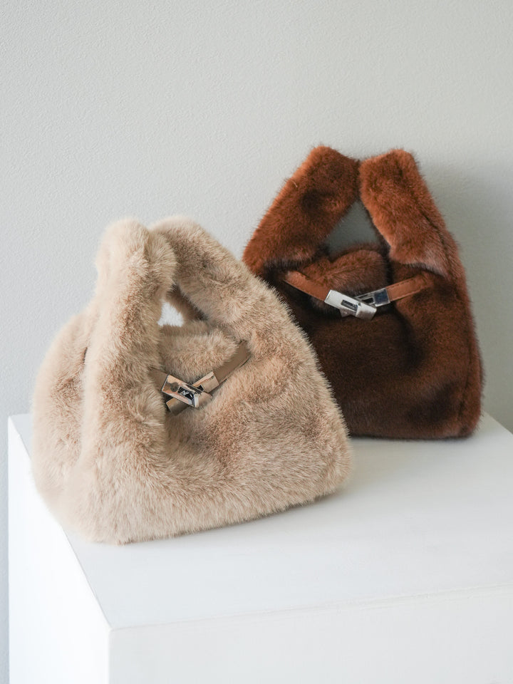 [予約]ベルトデザインファートートBAG/brown