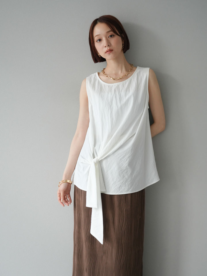 [SET] 前裹式無袖上衣 + 可選飾品套裝（2 套）