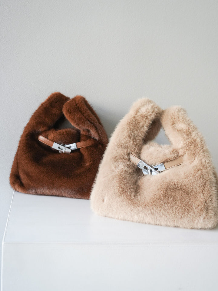 [予約]ベルトデザインファートートBAG/brown