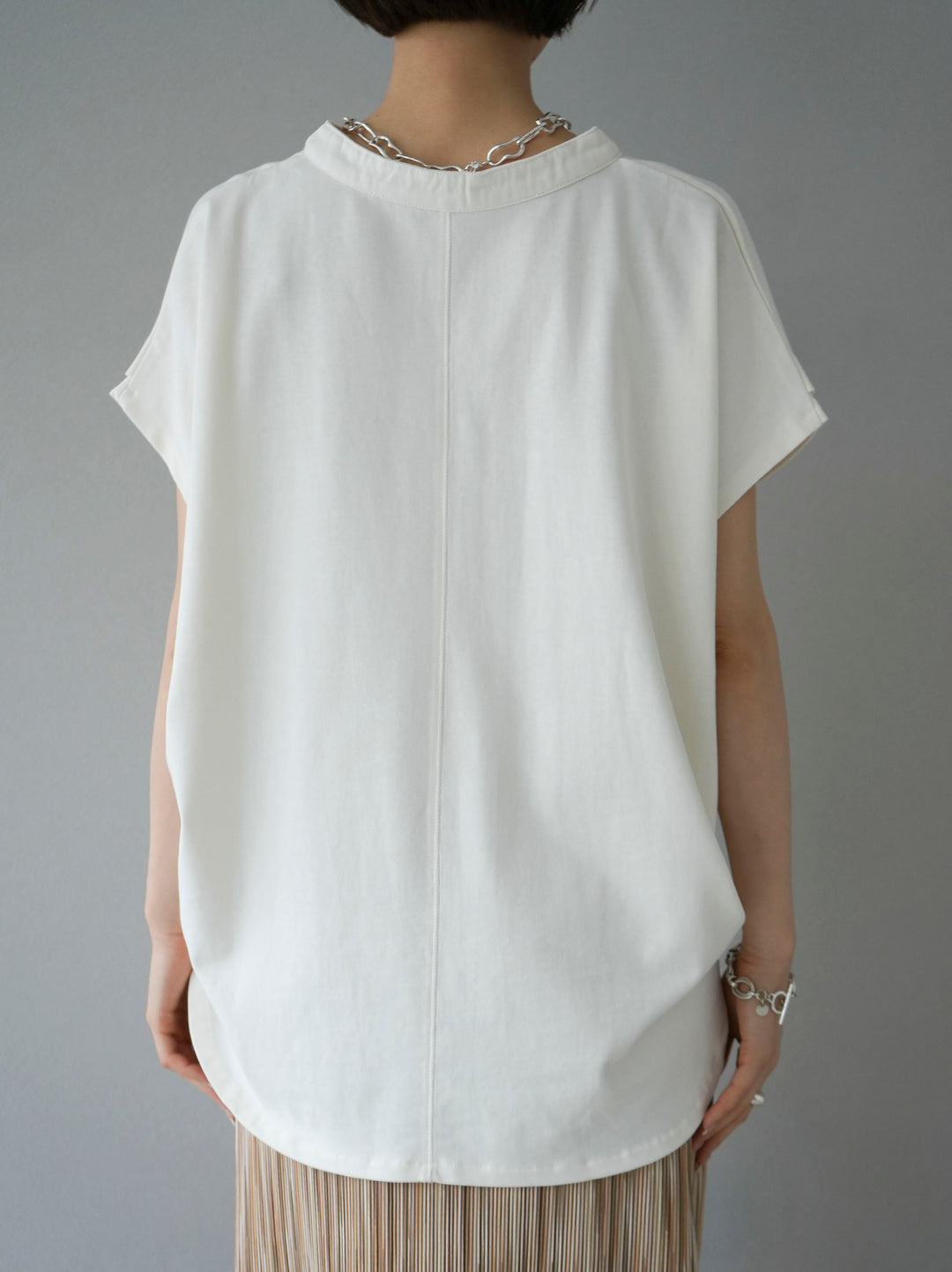 [Pre-order] Key neck dolman T-shirt/White