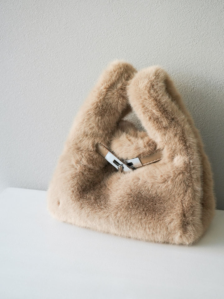 [予約]ベルトデザインファートートBAG/beige