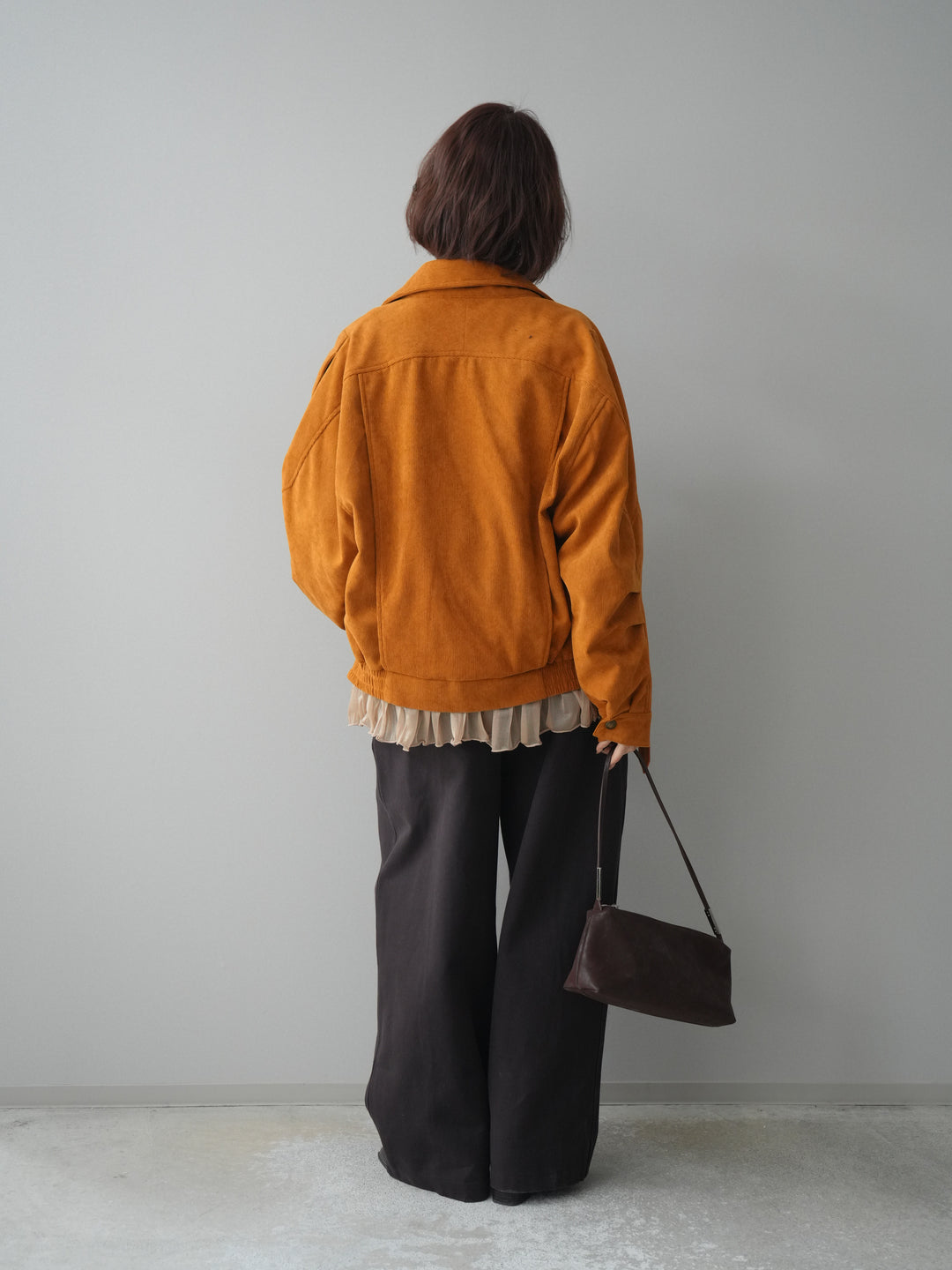 [予約]コットンツイルカーブパンツ/red