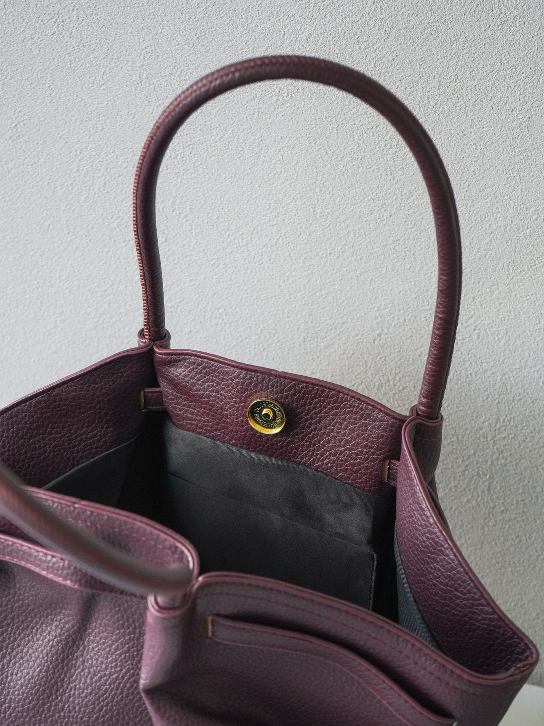 [予約]タックトートBAG /burgundy