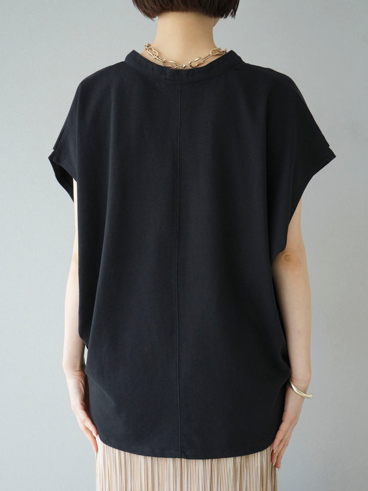[Pre-order] Key neck dolman T-shirt/Black