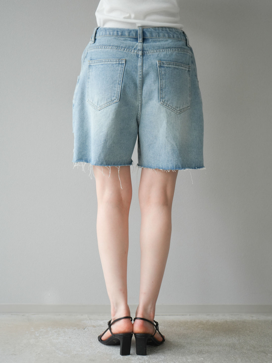 【預購】寬鬆半身牛仔褲/淺藍