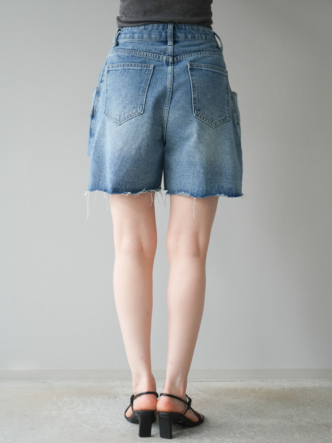 【預購】寬鬆半身牛仔褲/藍色