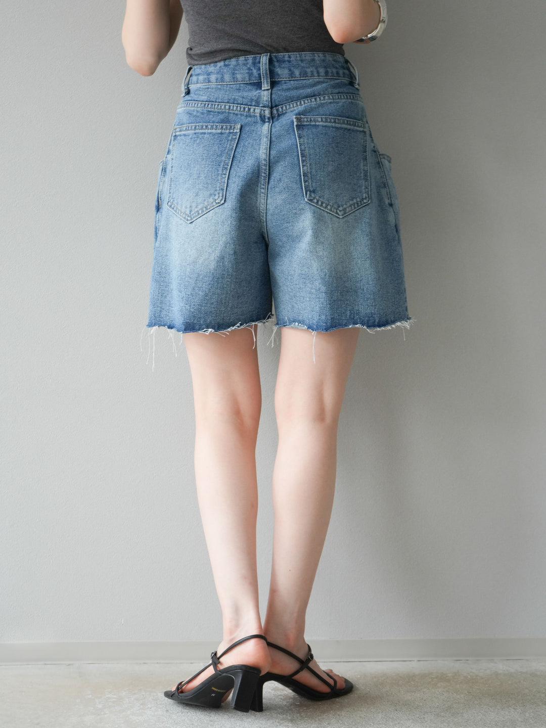 【預購】寬鬆半身牛仔褲/藍色