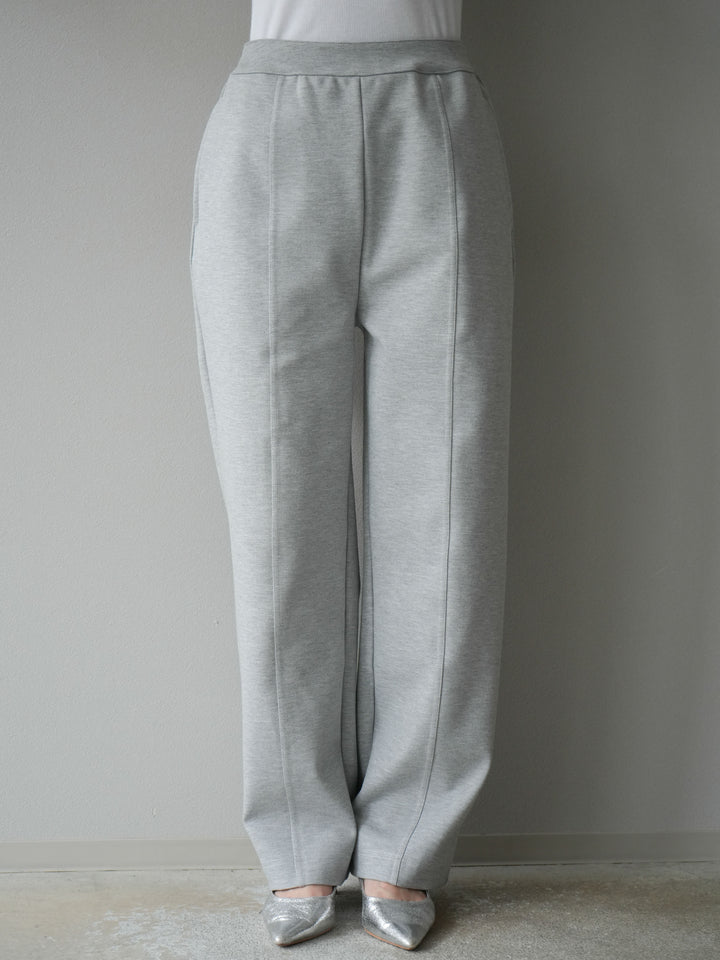 [予約]ステッチポンチライクパンツ/杢グレー