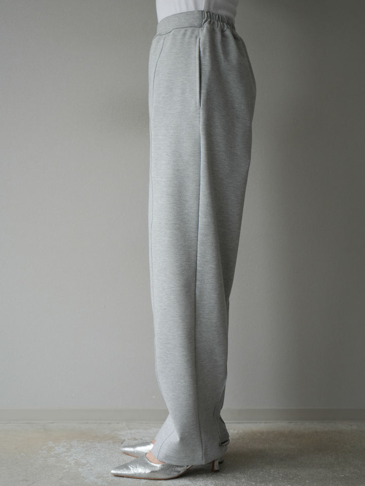 [予約]ステッチポンチライクパンツ/杢グレー