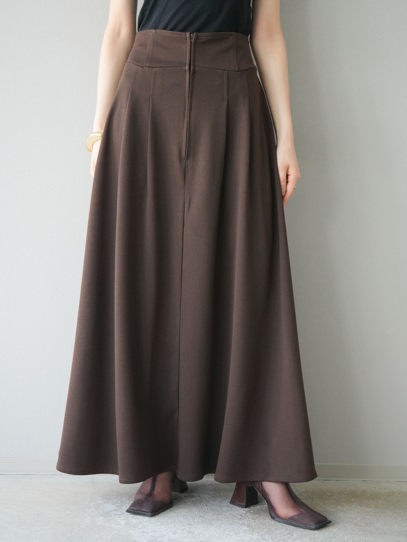 38 N°21 ブラウン　スカート　チャック 0fc33b34-1513-4a35-ada3-