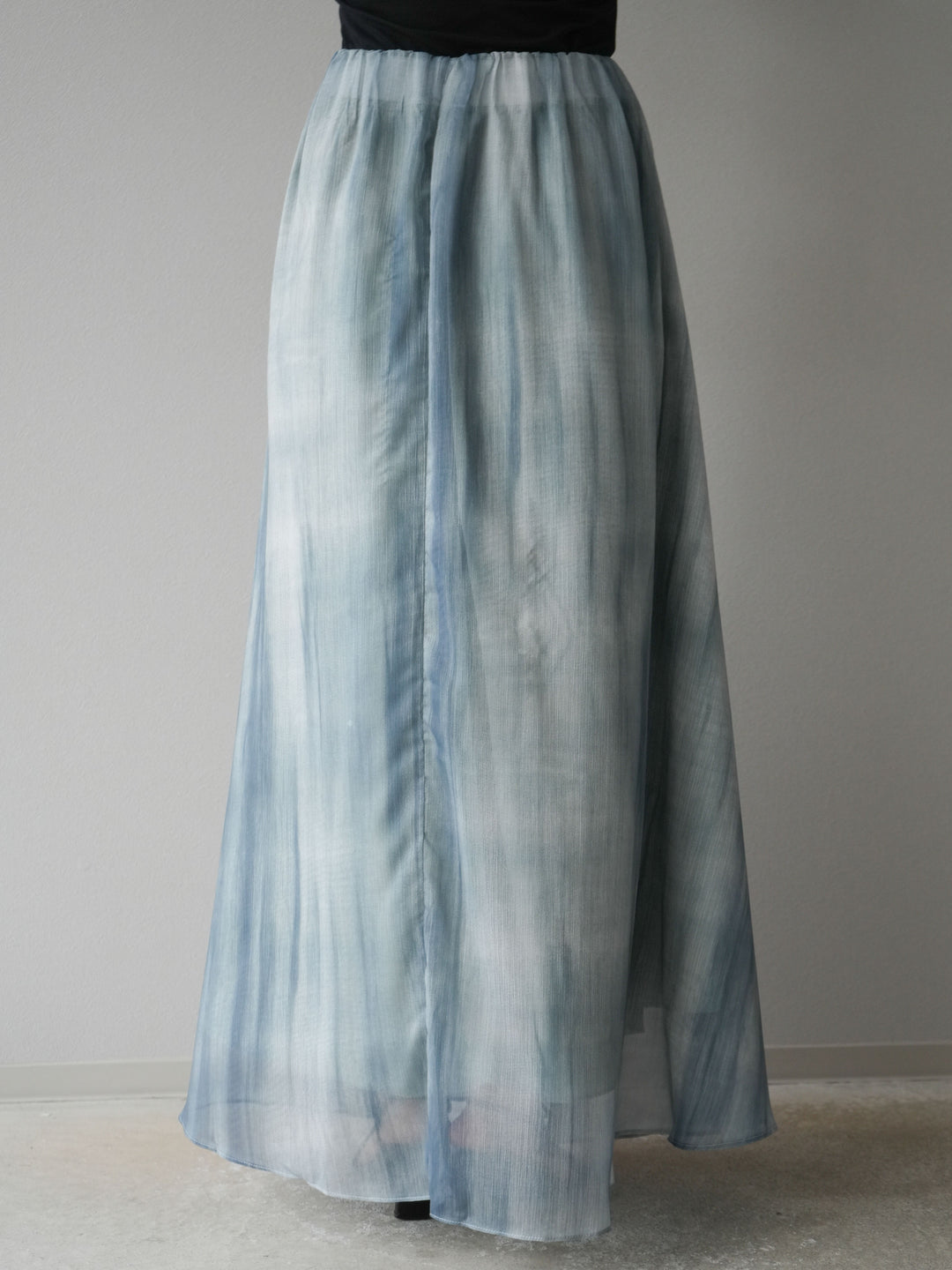 【預購】Nuance 透視喇叭裙/綠色