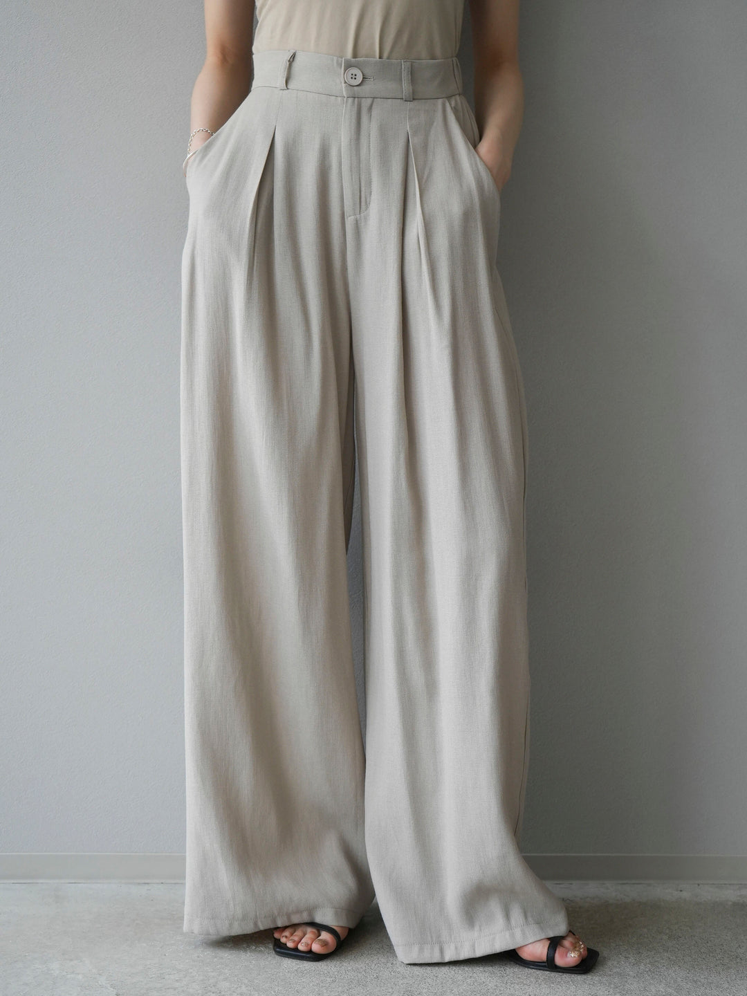 [SET] Drape design pants SET-UP