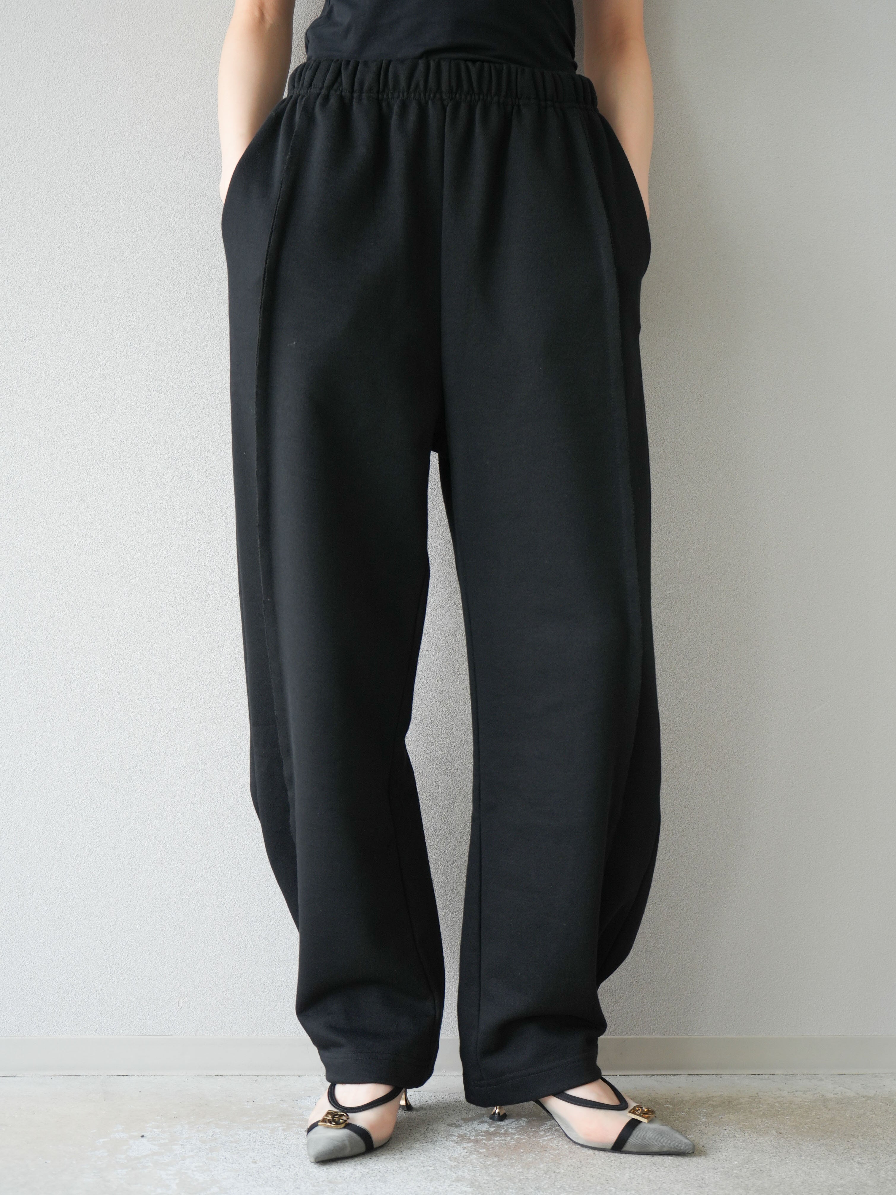 予約]2WAYデザインスウェットパンツ/ブラック – Lumier