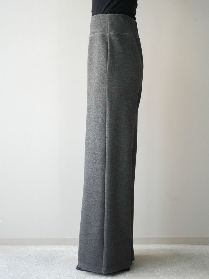 [予約]イージーポンチワイドパンツ/charcoal