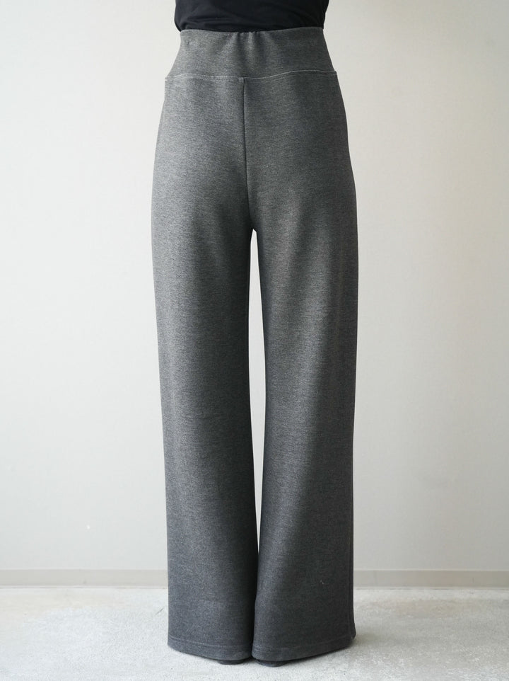 [予約]イージーポンチワイドパンツ/charcoal