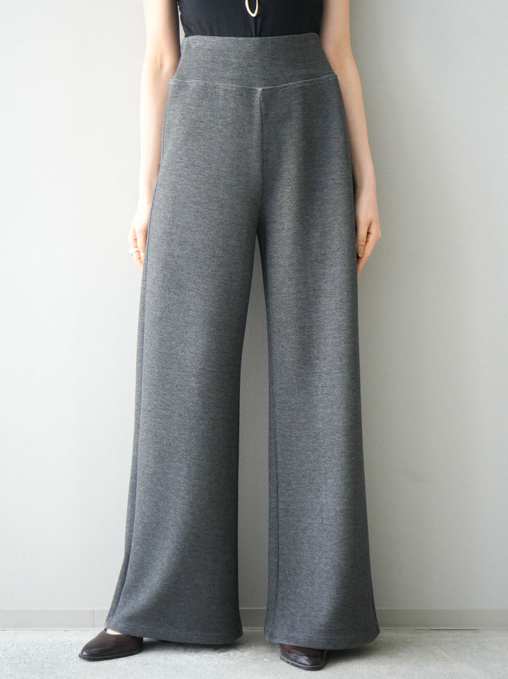 [予約]イージーポンチワイドパンツ/charcoal