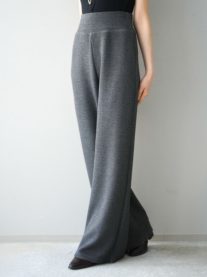[予約]イージーポンチワイドパンツ/charcoal
