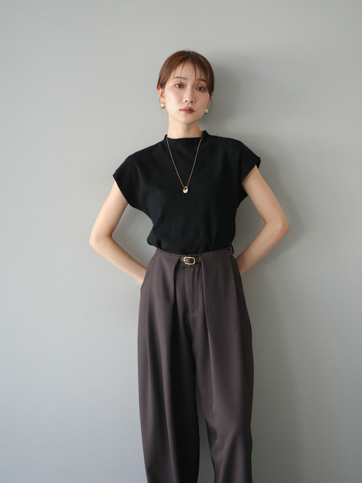 [SET]プチネックフレンチニットトップス+プチネックフレンチニットトップス(2set)