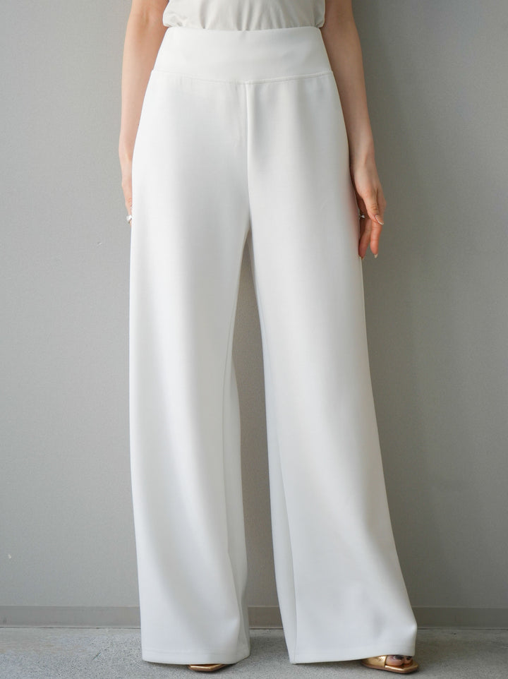 [予約]イージーポンチワイドパンツ/white