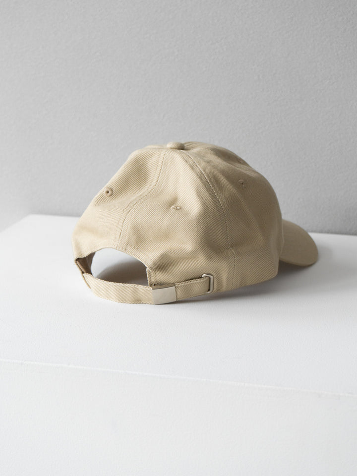 [予約]Parisロゴ刺繍CAP/ベージュ