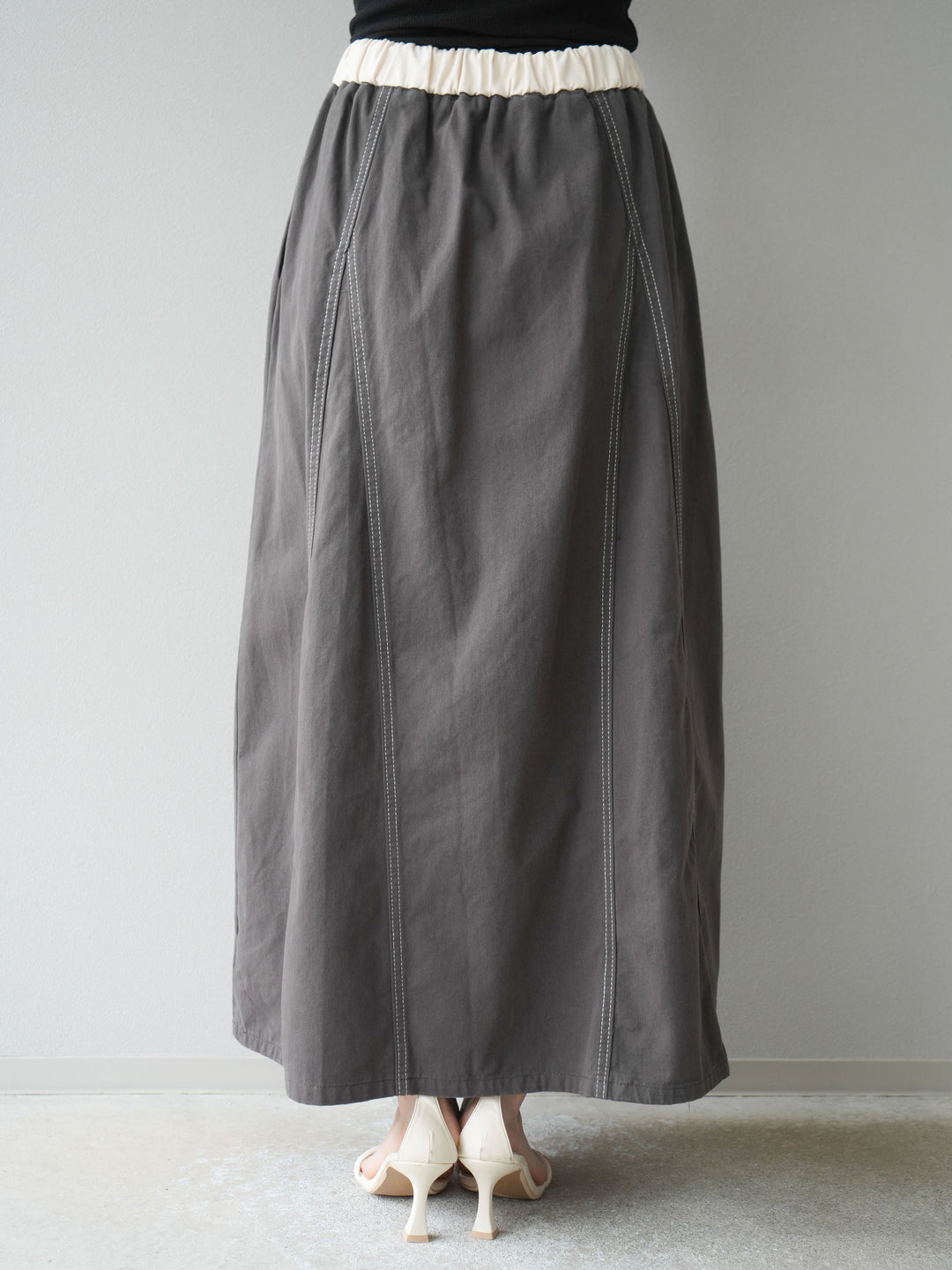 [SET]ステッチコットンツイルベスト＆スカートSET UP(2set)