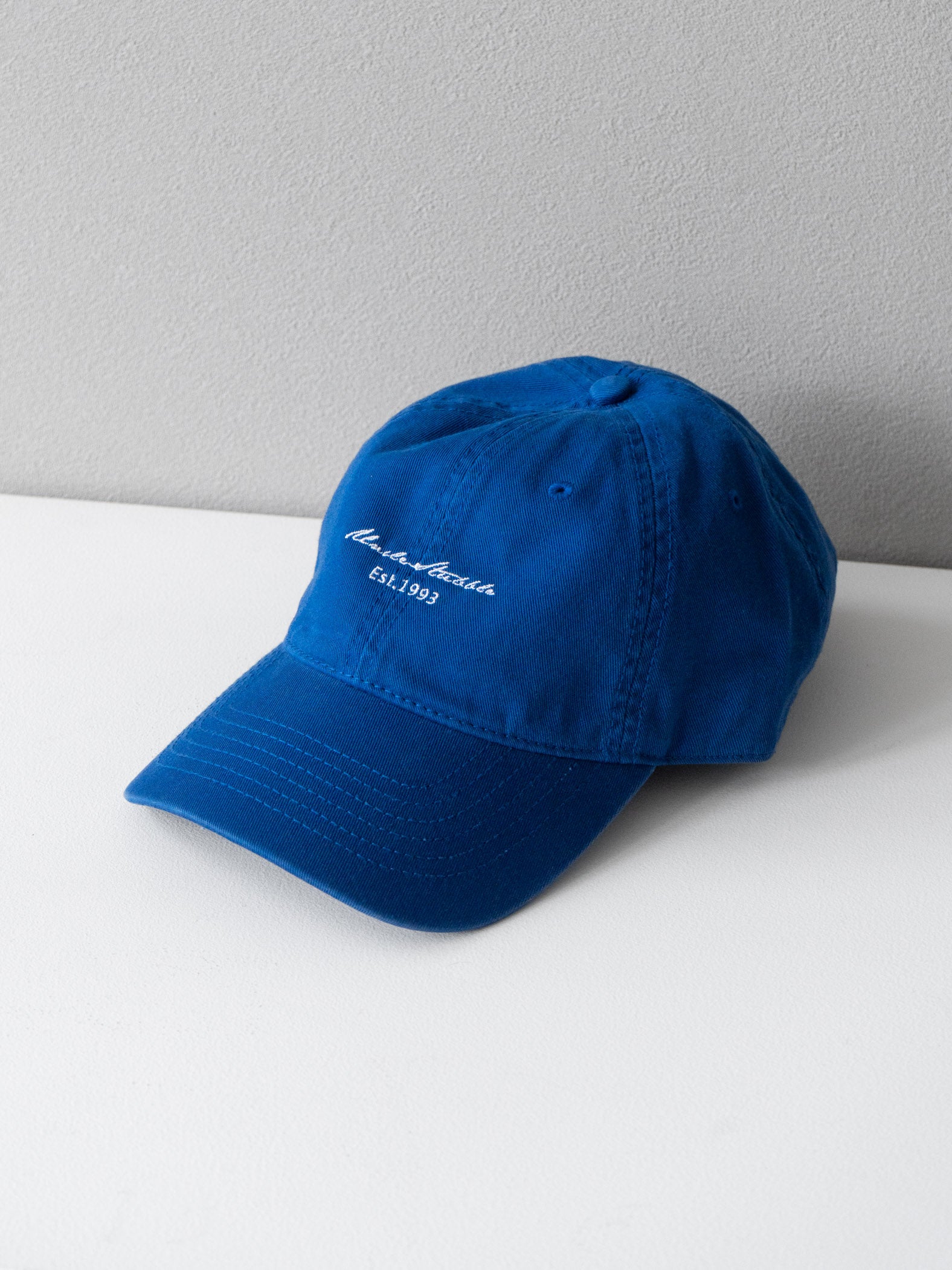 MARK&LONA キャップ ブルー 予約]メッセージロゴ刺繍CAP/ブルー – Lumier