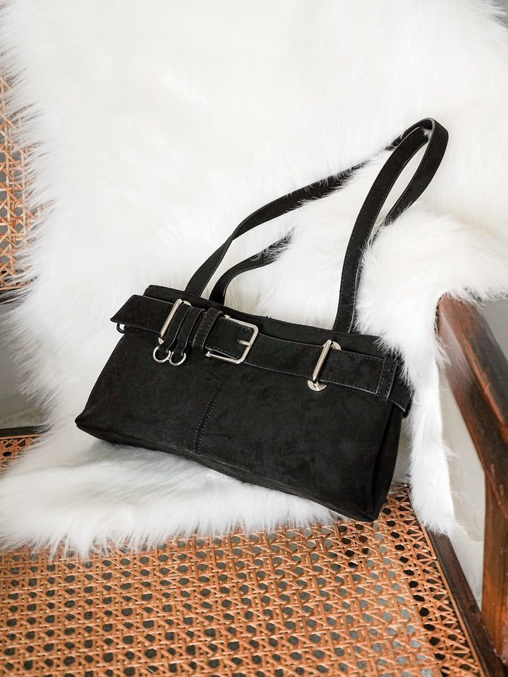 [予約]ベルトデザインスクエアBAG/ブラック