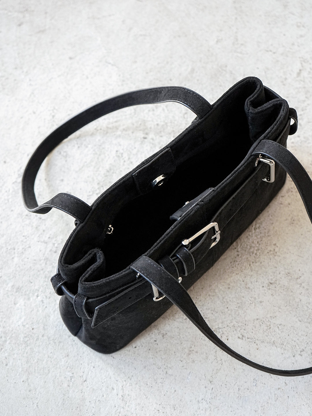 [予約]ベルトデザインスクエアBAG/ブラック