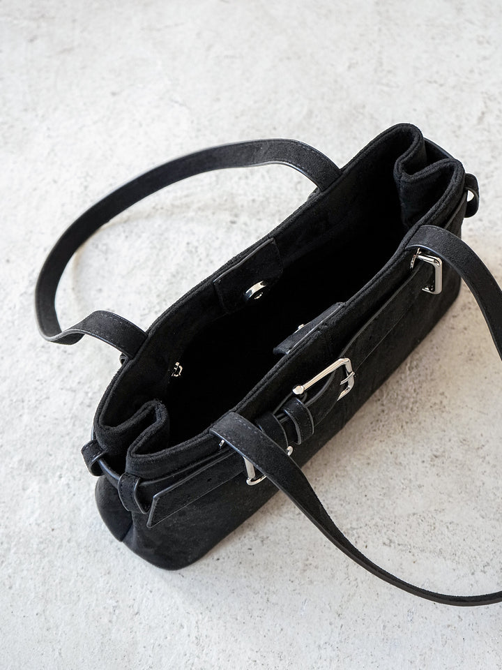 [予約]ベルトデザインスクエアBAG/ブラック