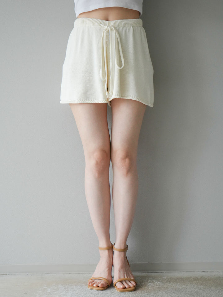 [SET]ニットベスト＆ショートパンツSET UP(2set)