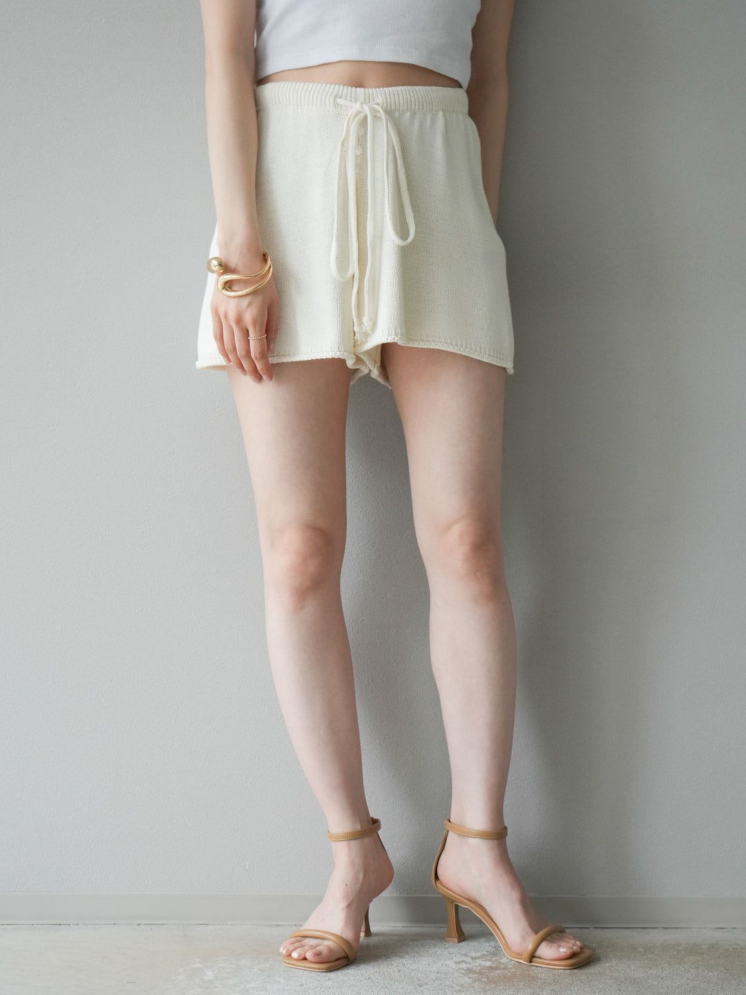 [SET]ニットベスト＆ショートパンツSET UP(2set)