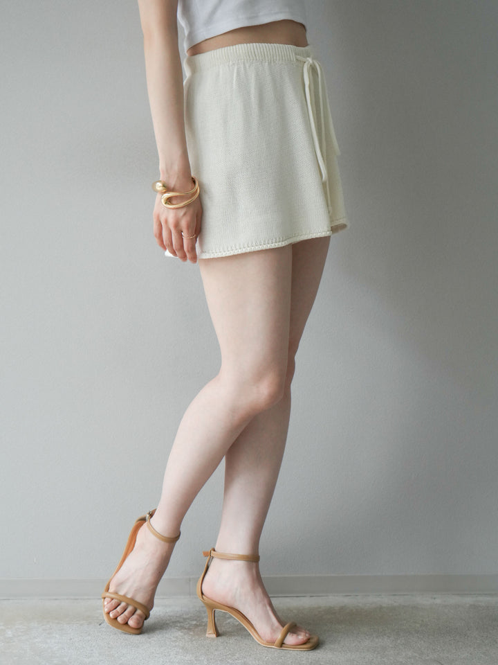 [SET]ニットベスト＆ショートパンツSET UP(2set)