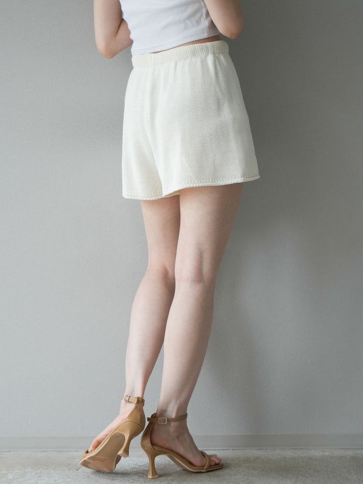 [SET]ニットベスト＆ショートパンツSET UP(2set)