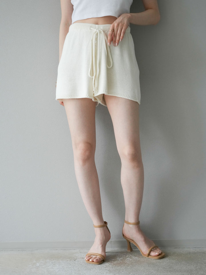 [SET]ニットベスト＆ショートパンツSET UP(2set)