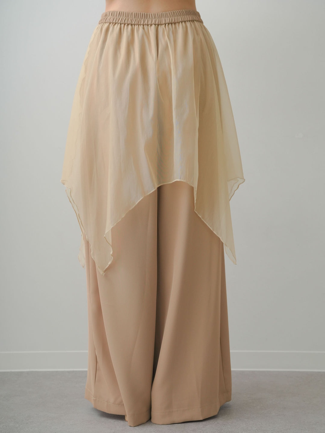 [予約]シアードッキングリラックスドレープイージーパンツ/beige