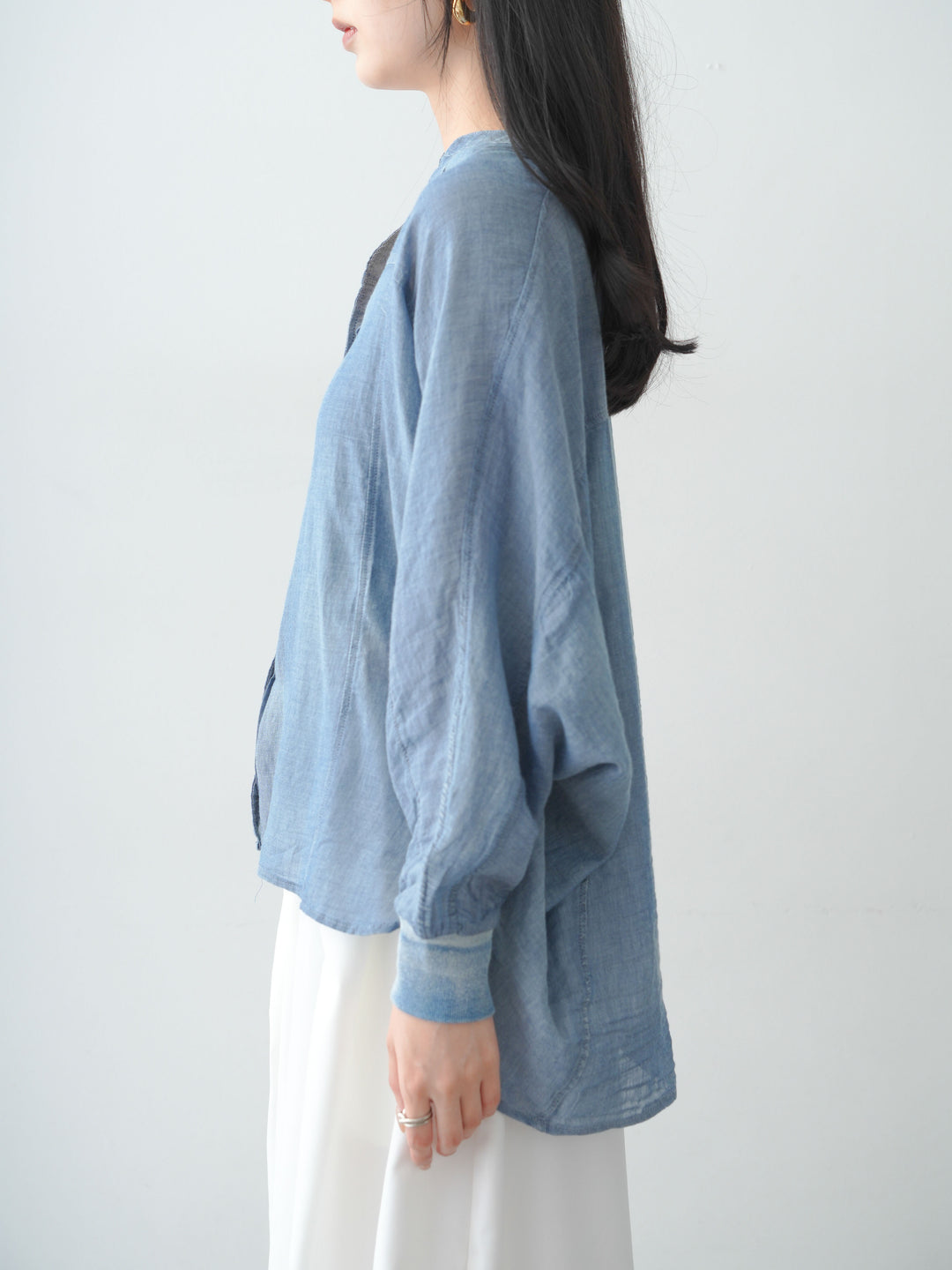 [予約]シアードルマンデニムシャツ/navy