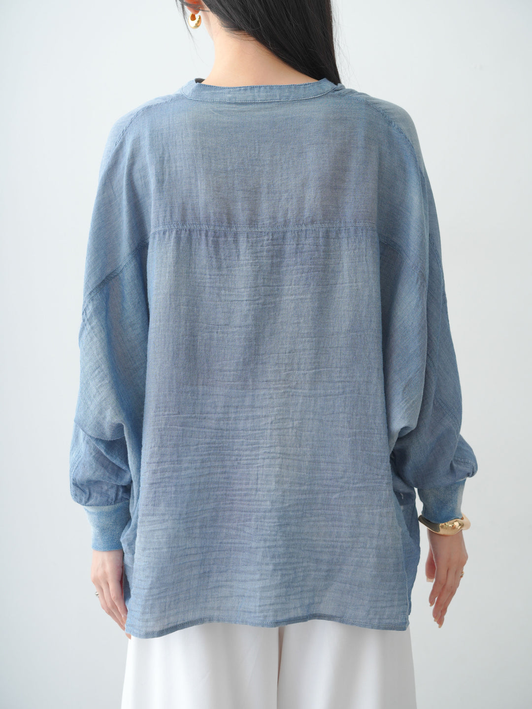 [予約]シアードルマンデニムシャツ/navy