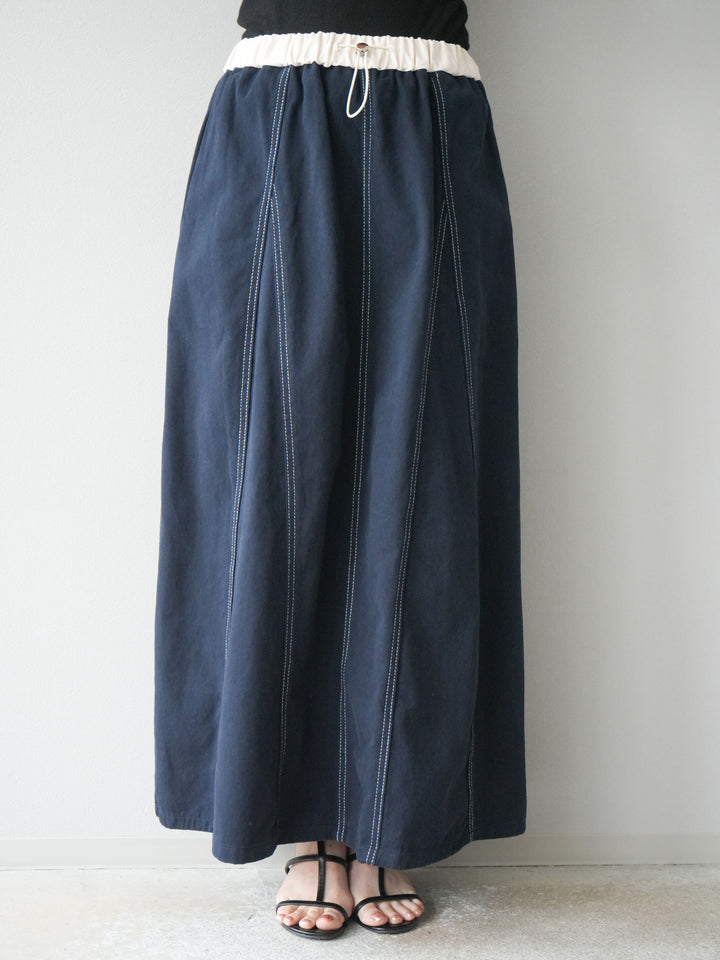 [SET]ステッチコットンツイルベスト＆スカートSET UP(2set)