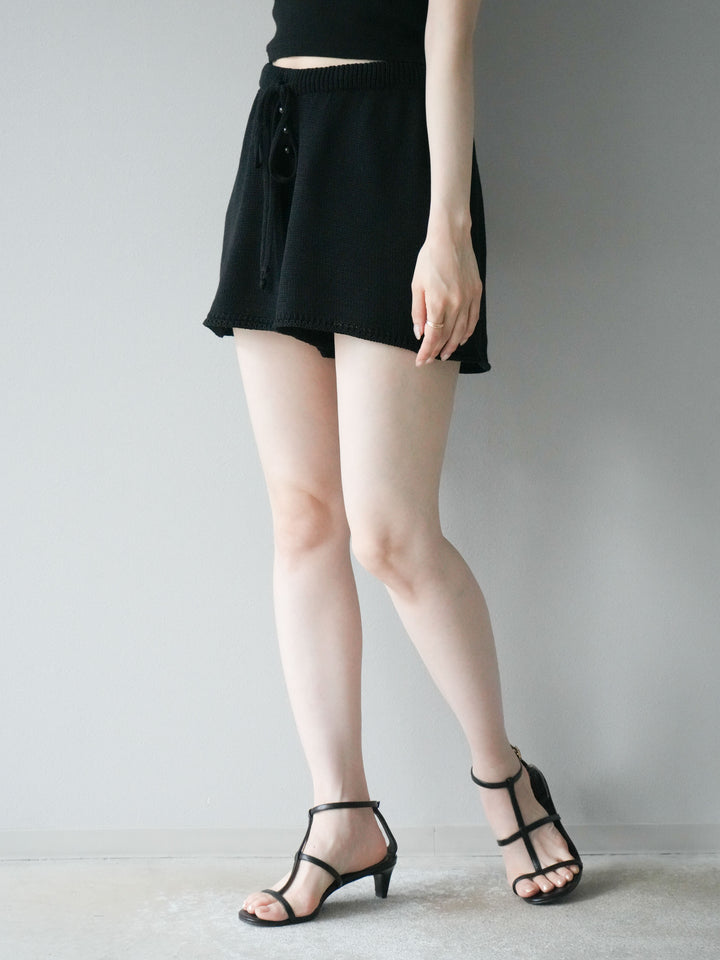 [SET]ニットベスト＆ショートパンツSET UP(2set)