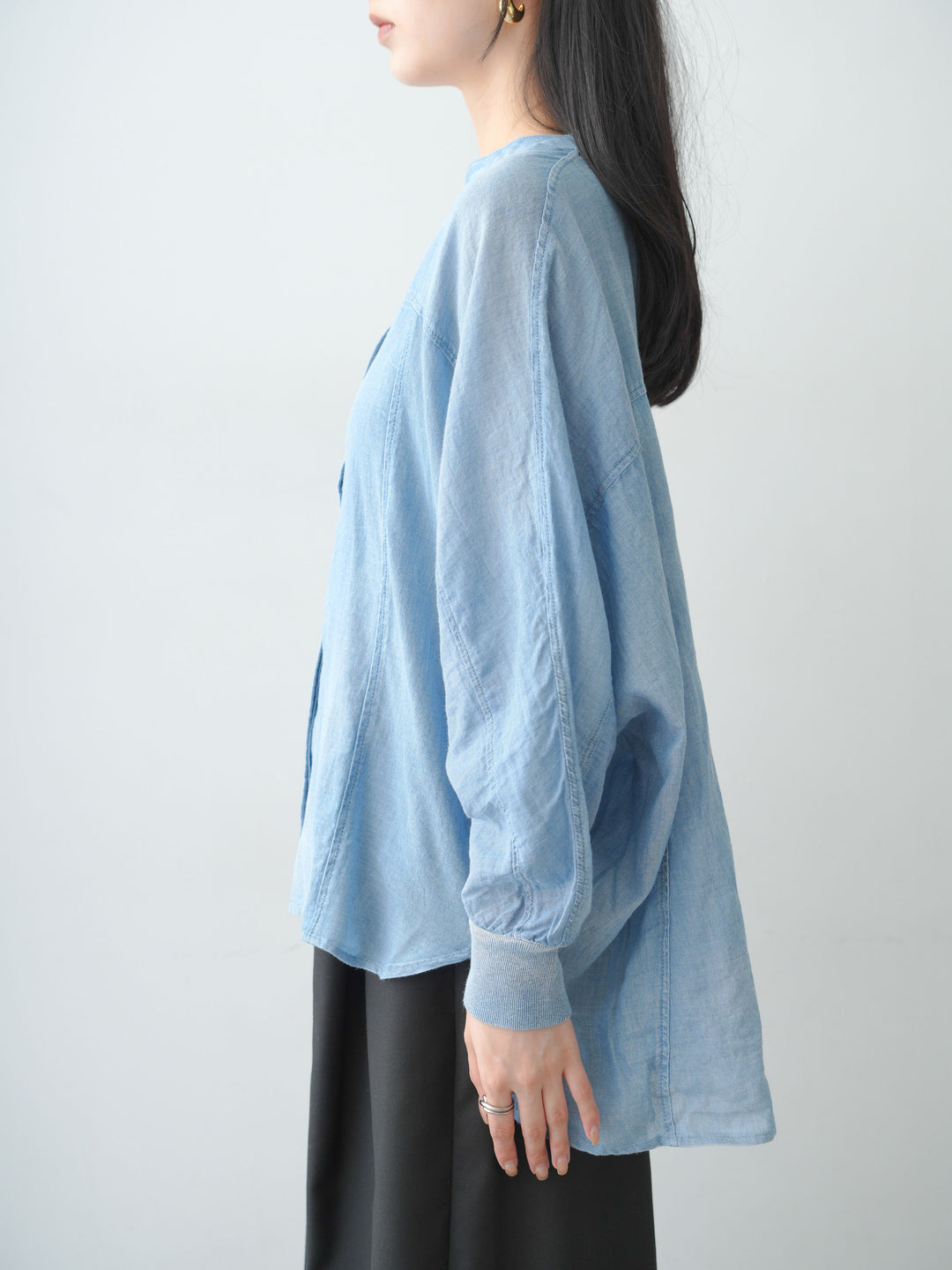 [予約]シアードルマンデニムシャツ/lightblue
