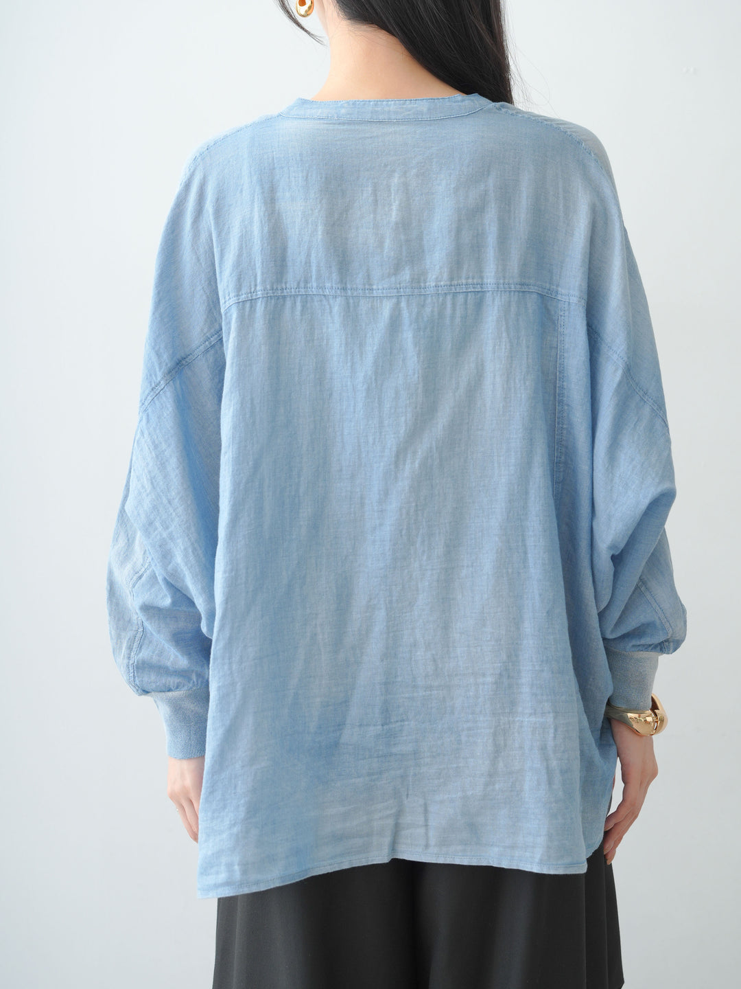 [予約]シアードルマンデニムシャツ/lightblue