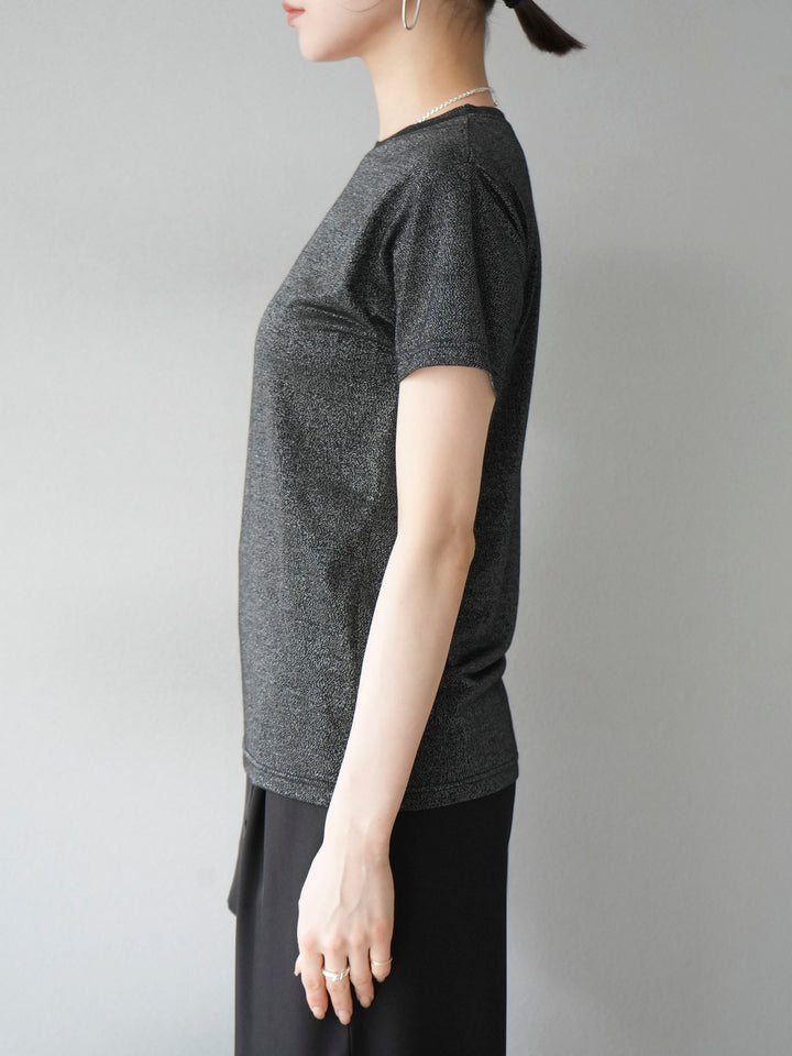 [Pre-order] Sheer Lame T-shirt/Black