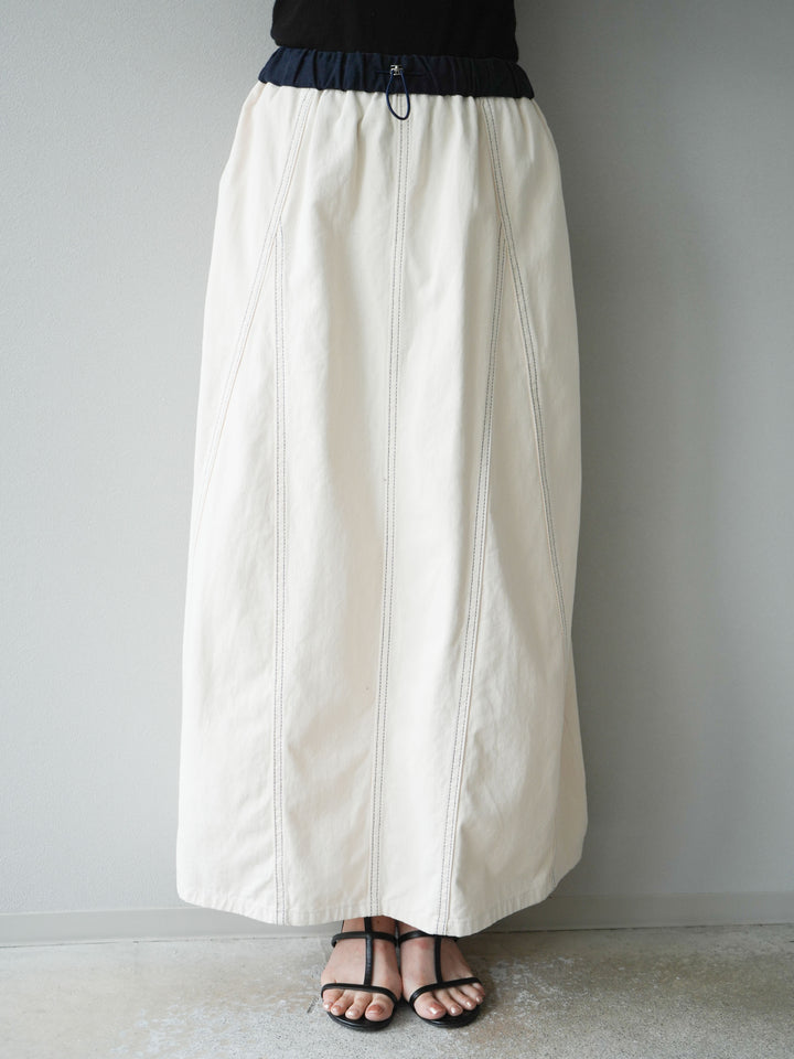 [SET]ステッチコットンツイルベスト＆スカートSET UP(2set)