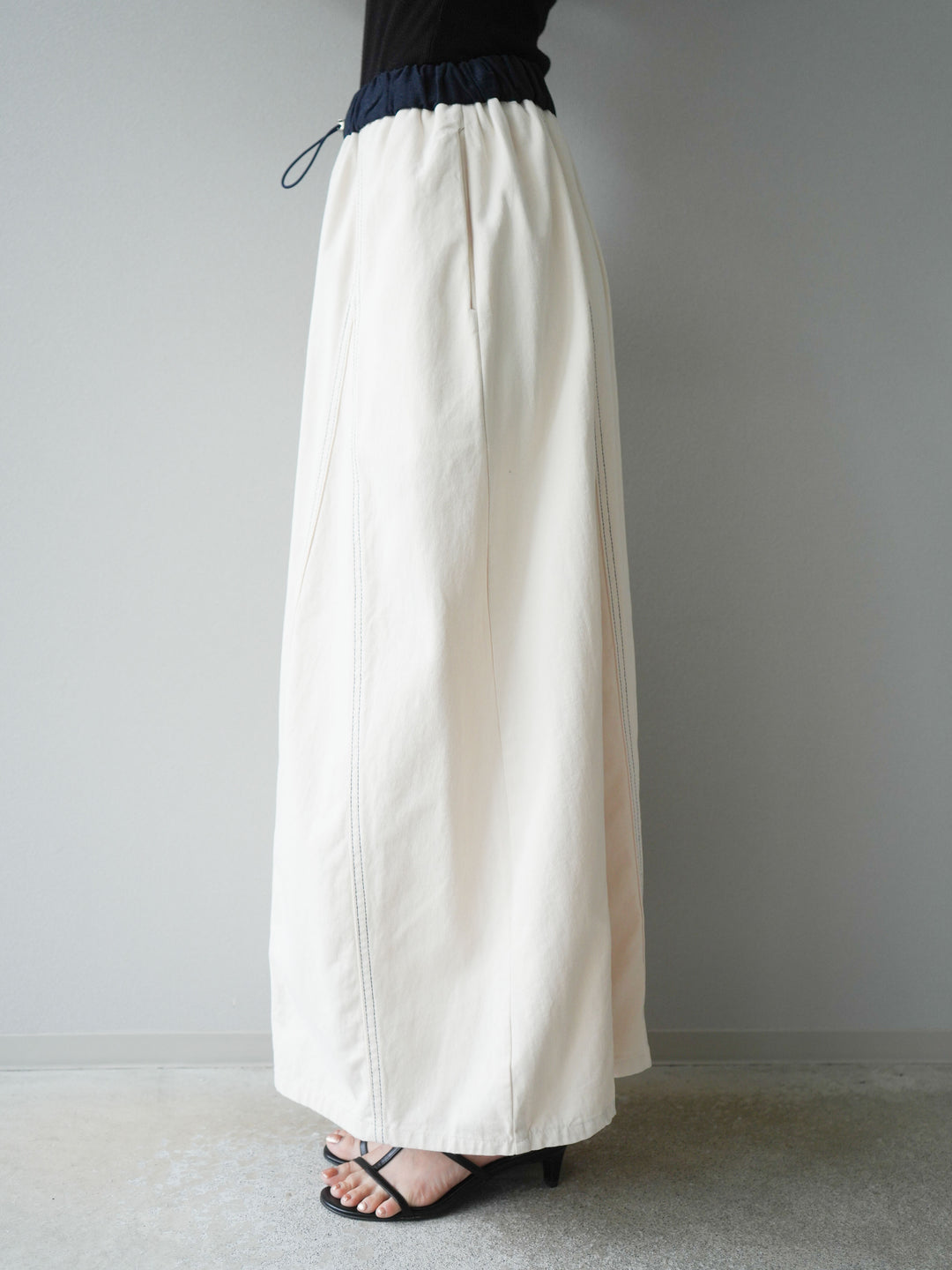 [SET]ステッチコットンツイルベスト＆スカートSET UP(2set)